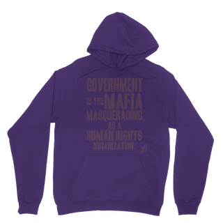 Buy purple Government is the Mafia Classic Adult Hoodie