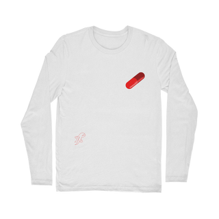 Buy white Red Pill Classic Long Sleeve T-Shirt