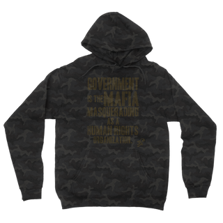 Government is the Mafia Camouflage Adult Hoodie
