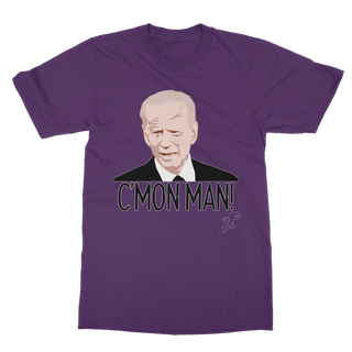 Buy purple C’mon Man Biden Classic Adult T-Shirt