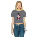 Anatomy of the Smith Classic Women's Cropped Raw Edge T-Shirt