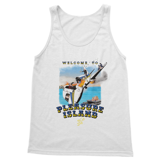 Buy white Pleasure Island Classic Adult Vest Top