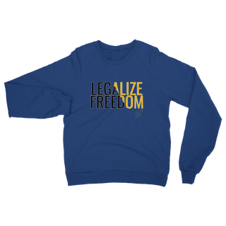 Buy royal Legalize Freedom Classic Adult Sweatshirt