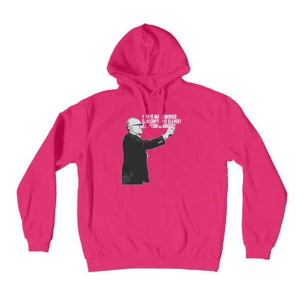 Taxation is Robbery Rothbard B&W Premium Adult Hoodie