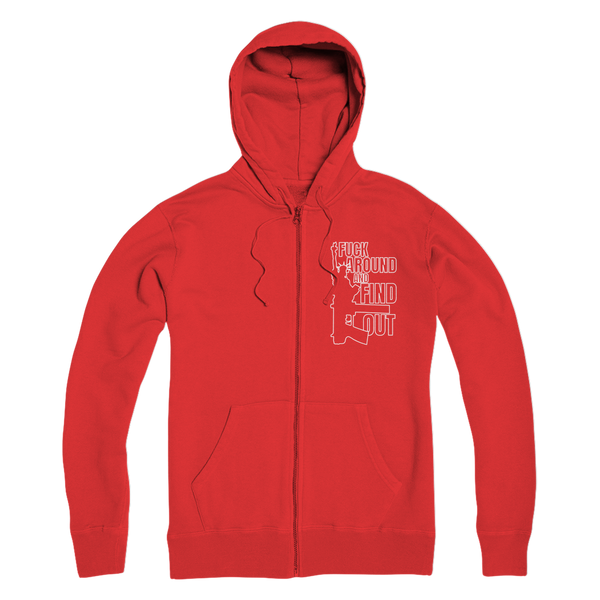 Fuck Around and Find Out Premium Adult Zip Hoodie