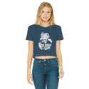Read Mises Not Marx Classic Women's Cropped Raw Edge T-Shirt