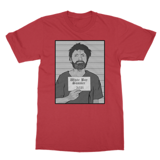 Buy red White Boy Summer Ted Classic Adult T-Shirt
