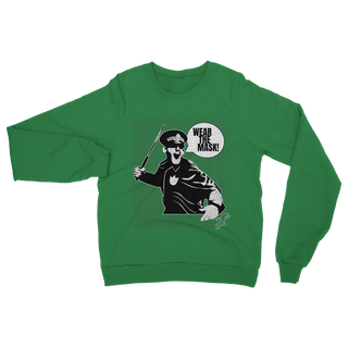 Buy kelly-green Wear the Mask Classic Adult Sweatshirt