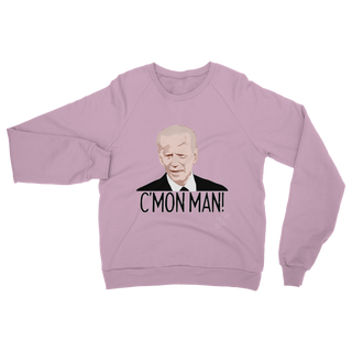 Buy light-pink C’mon Man Biden Classic Adult Sweatshirt