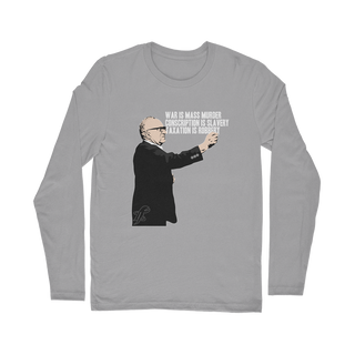 Buy light-grey Taxation is Robbery Rothbard Classic Long Sleeve T-Shirt
