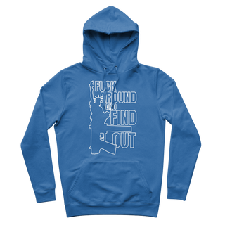 Buy royal-blue Fuck Around and Find Out Premium Adult Hoodie