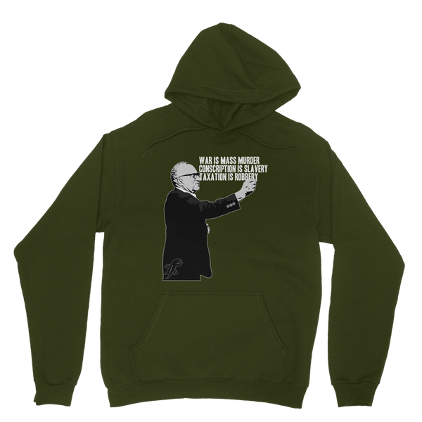 Taxation is Robbery Rothbard B&W Classic Adult Hoodie