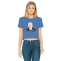 C’mon Man Biden Classic Women's Cropped Raw Edge T-Shirt