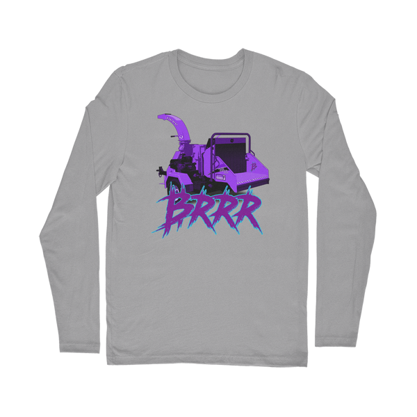 Wood chipper go BRRR BTC Classic Long Sleeve T-Shirt