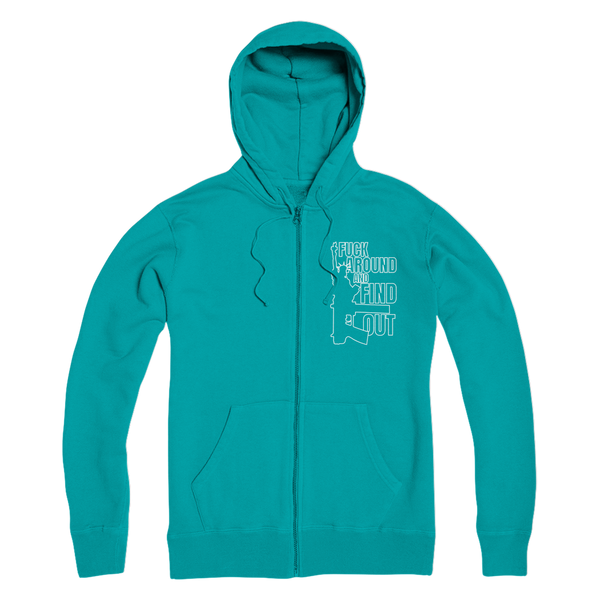 Fuck Around and Find Out Premium Adult Zip Hoodie
