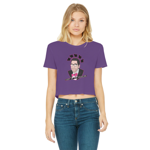 Anatomy of the Smith Classic Women's Cropped Raw Edge T-Shirt