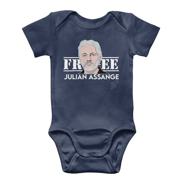 Free Assange Classic Baby Onesie Bodysuit