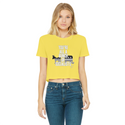 You’re All A Bunch Of Socialists Classic Women's Cropped Raw Edge T-Shirt