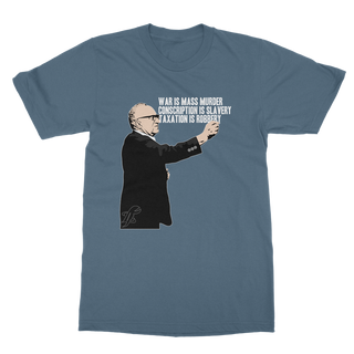 Buy indigo-blue Taxation is Robbery Rothbard Classic Adult T-Shirt