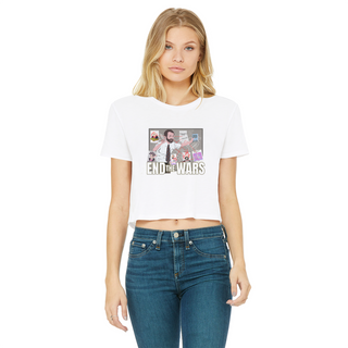 Pepe Scott Horton 2.0 Classic Women's Cropped Raw Edge T-Shirt