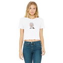 Free Assange Classic Women's Cropped Raw Edge T-Shirt