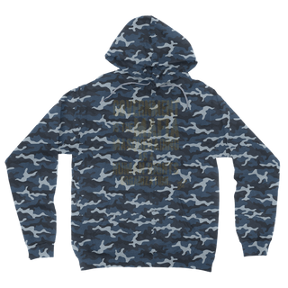 Buy blue-camo Government is the Mafia Camouflage Adult Hoodie