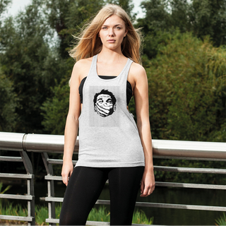 Buy light-grey Big Brother Obey Submit Comply Women's Loose Racerback Tank Top