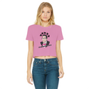 Anatomy of the Smith Classic Women's Cropped Raw Edge T-Shirt