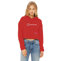 None of the Above Ladies Cropped Raw Edge Hoodie