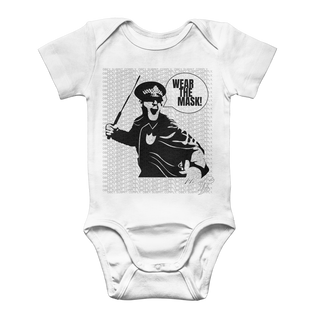 Buy white Wear the Mask Classic Baby Onesie Bodysuit