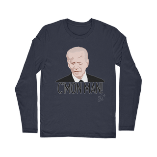 Buy navy C’mon Man Biden Classic Long Sleeve T-Shirt