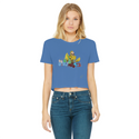 Lobsta Origins Classic Women's Cropped Raw Edge T-Shirt