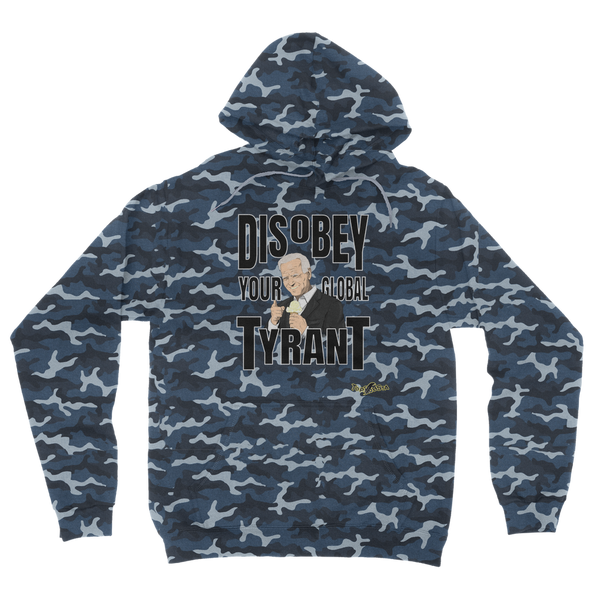 Disobey Your Global Tyrant Biden Camouflage Adult Hoodie