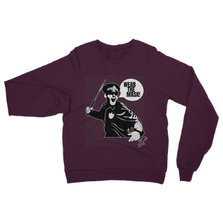 Buy burgundy Wear the Mask Classic Adult Sweatshirt