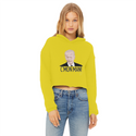 C’mon Man Biden Ladies Cropped Raw Edge Hoodie