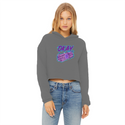 Okay Bundle-o-sticks Ladies Cropped Raw Edge Hoodie