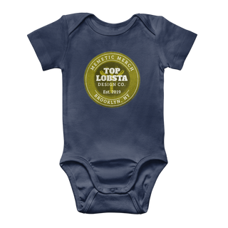 Buy navy TopLobsta Retro logo Classic Baby Onesie Bodysuit