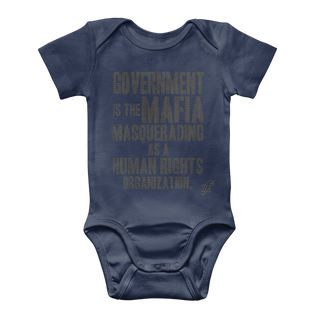 Buy navy Government is the Mafia Classic Baby Onesie Bodysuit