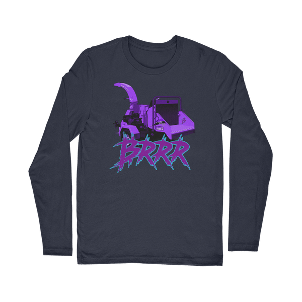 Wood chipper go BRRR BTC Classic Long Sleeve T-Shirt