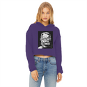 Epstein Didn’t Kill Himself Ladies Cropped Raw Edge Hoodie