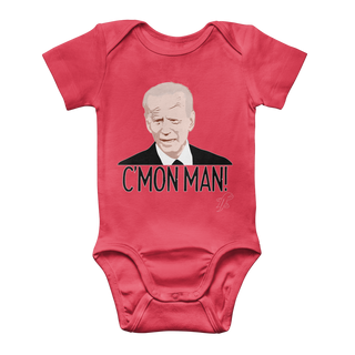 Buy red C’mon Man Biden Classic Baby Onesie Bodysuit