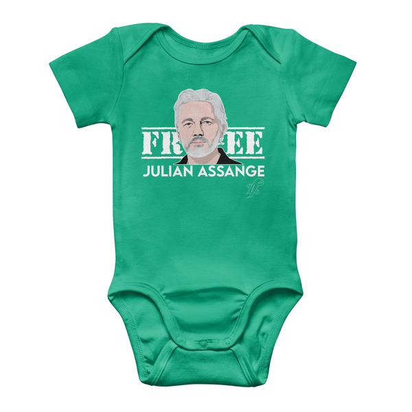 Free Assange Classic Baby Onesie Bodysuit