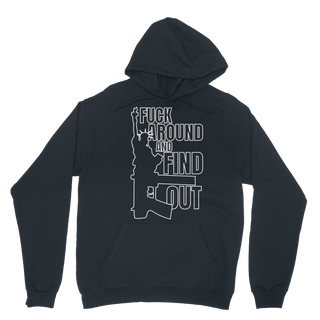 Buy navy Fuck Around and Find Out Classic Adult Hoodie
