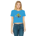 Lobsta Origins Classic Women's Cropped Raw Edge T-Shirt