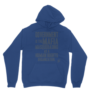 Buy royal-blue Government is the Mafia Classic Adult Hoodie