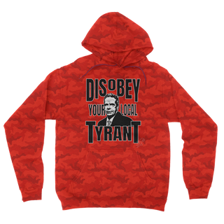 Buy red-camo Disobey Cuomo Camouflage Adult Hoodie