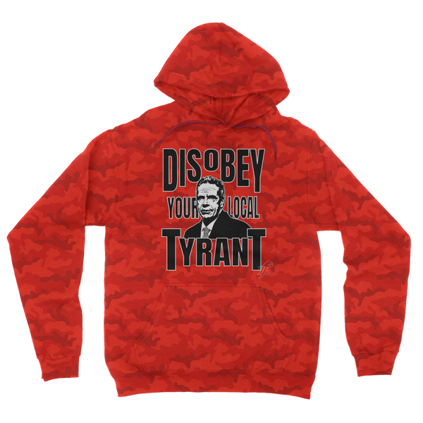 Disobey Cuomo Camouflage Adult Hoodie