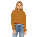 TopLobsta double line logo Ladies Cropped Raw Edge Hoodie
