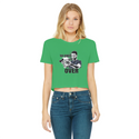 The Debate is Over Classic Women's Cropped Raw Edge T-Shirt