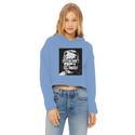 Epstein Didn’t Kill Himself Ladies Cropped Raw Edge Hoodie
